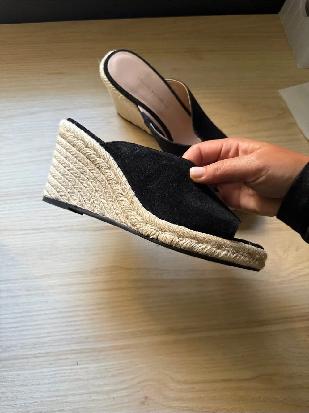 Stuart Weitzman black beige